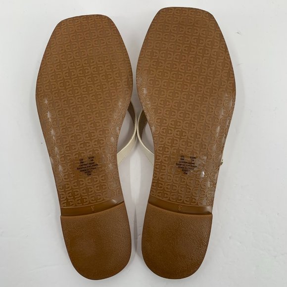 Sam Edelman Abbey flat thong slide leather sandals snake square toe shoe 8 - Picture 7 of 7